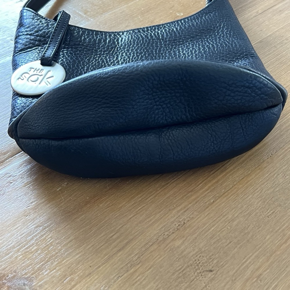The Sak Black Soft Pebbles Leather Crossbody Bag Small Shoulder Purse - Picture 4 of 6